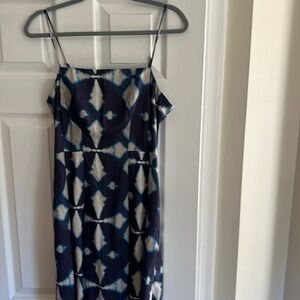 NWT Banana Republic midi satin dress with pockets